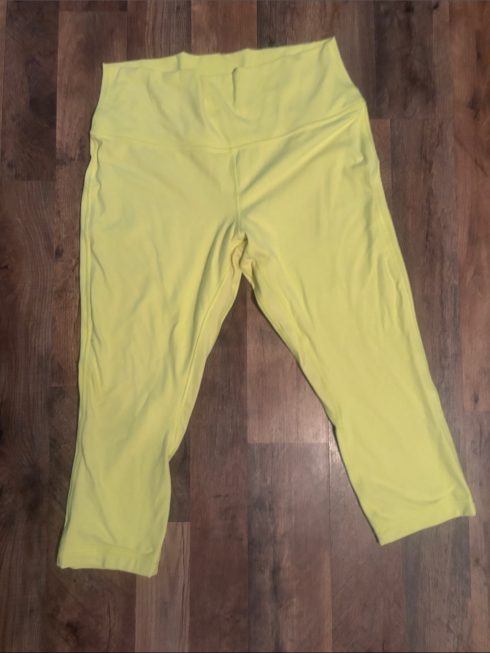lululemon athletica Neon Yellow Capri Leggings size14